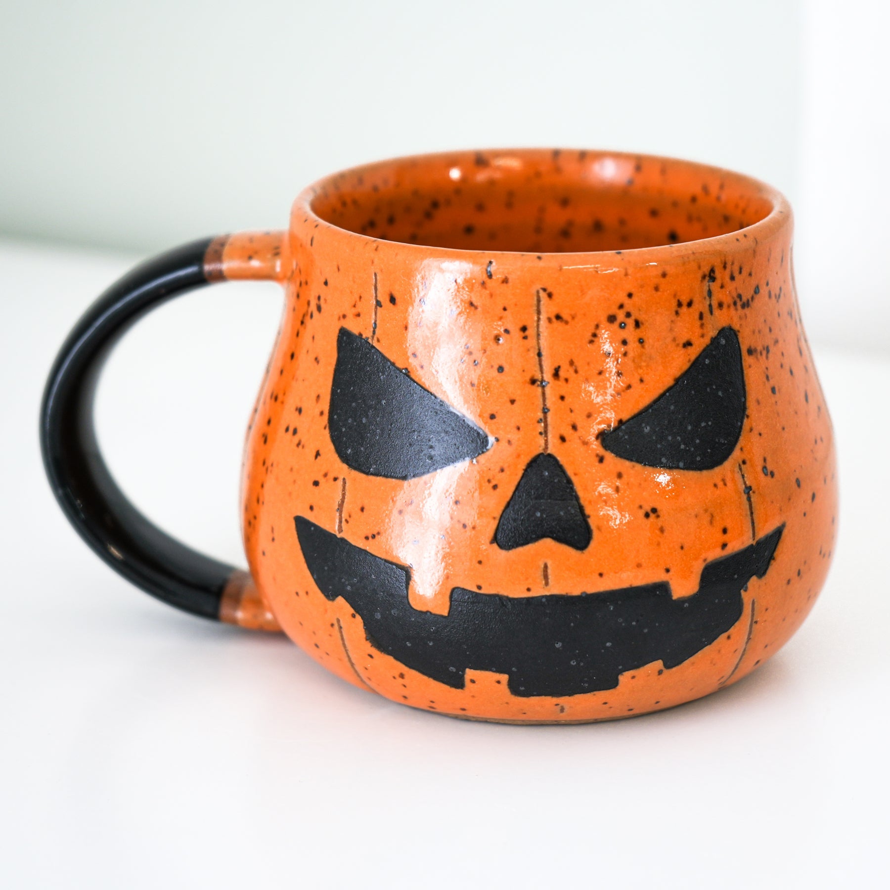 Preorder:orange Love Handmade Ceramic Mug-clay Mug Handmade