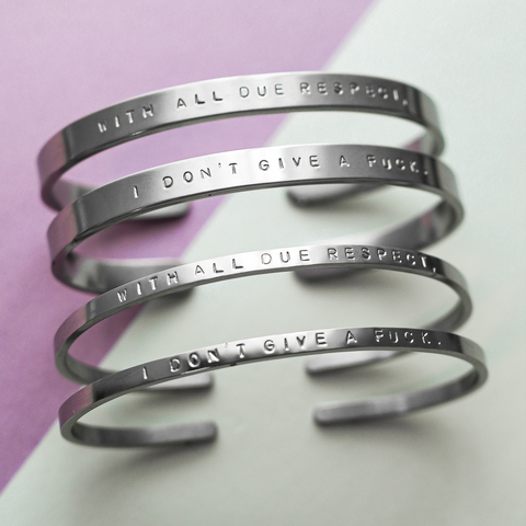 With All Due Respect.. Bracelet Set